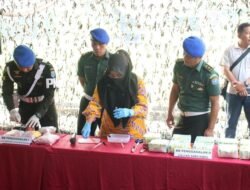 11,3 Kg Sabu dan 10 Ribu Butir Ekstasi Hasil Operasi Satgas Pamtas Dimusnahkan