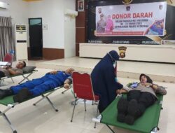 40 Personel Polairud Donorkan Darah