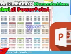 Cara Membuat / Menambahkan Tabel di PowerPoint