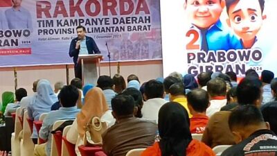 TKD Prabowo – Gibran Kalbar Serukan Nobar Debat Capres dan Cawapres