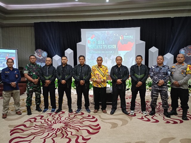 Saat apel siaga dan launching TPS rawan pada Sabtu (20/1), Bawaslu Ketapang telah memetakan TPS rawan pelanggaran di Ketapang. Foto: naufal