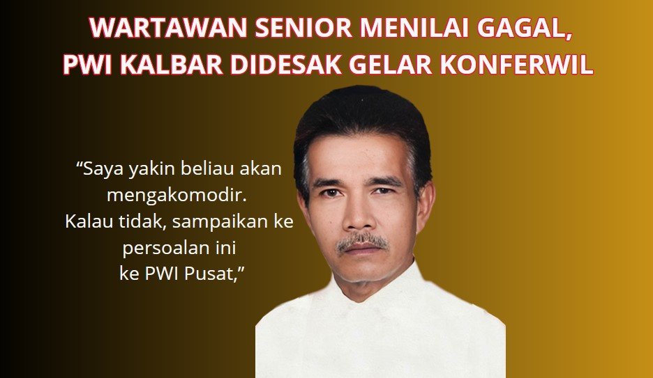 Wartawan Senior Kalbar Werry Syahrial yang mendesak agar PWI Kalbar menggelar Konferwil