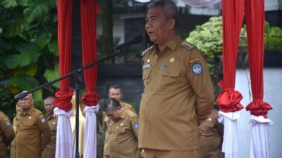 Akhirnya Pj Bupati Kubu Raya Kamaruzaman menepati janjinya untuk menyelesaikan sengkarut TPP ASN Kubu Raya yang akan dibayarkan tanggal 29 Februari 2024. Itu disampaikan saat apel pagi, Senin (26/2). Foto: dian