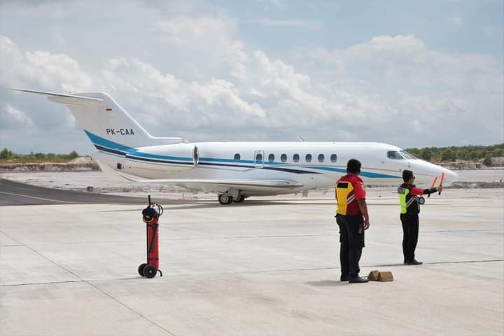 Tim Leader CSR menjamin sarana dan prasarana Bandara Singkawang selesai sebelum peresmian pada tanggal 18 April 2024. Foto: uck