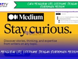 Cara Mengubah URL Username Dengan Subdomain Medium