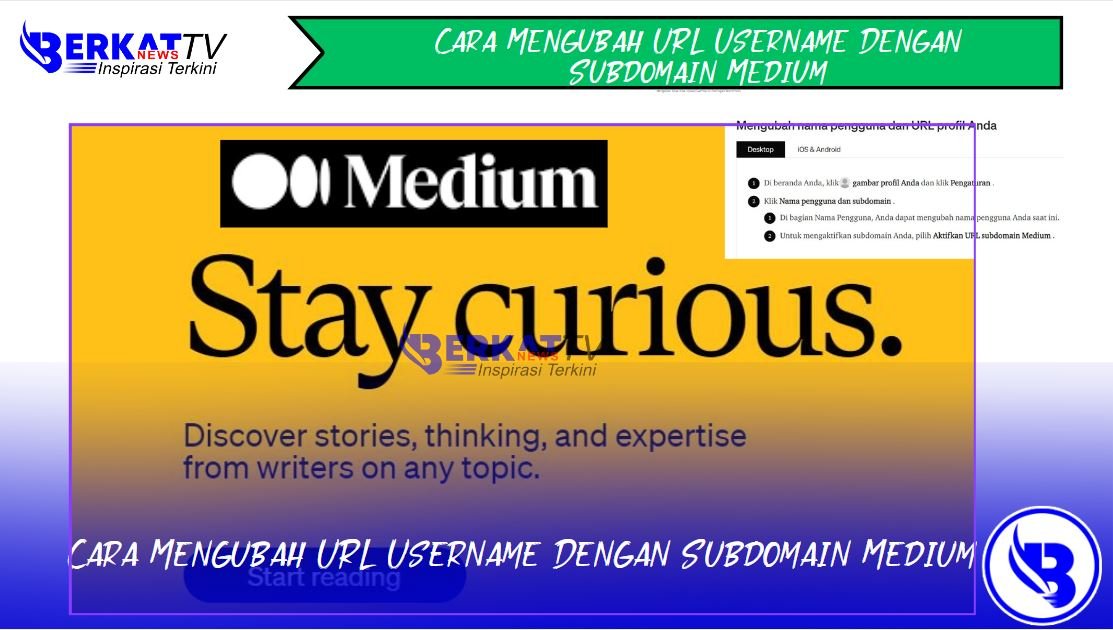 Cara Mengubah URL Username Dengan Subdomain Medium