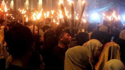 Ribuan Umat Islam Sambut Ramadan Dengan Pawai Obor