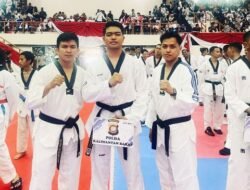 Personel Polres Kubu Raya Sabet Perak di Kejurnas Taekwondo