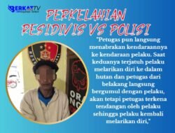 Pengejaran Residivis Pencurian Diwarnai Perkelahian Dengan Polisi