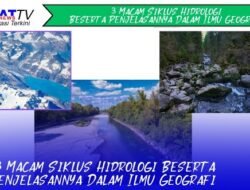 3 Macam Siklus Hidrologi Beserta Penjelasannya Dalam Ilmu Geografi