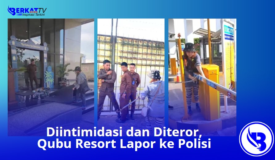 Manajemen Qubu Resort terpaksa melaporkan tindakan sekelompok orang yang mengatas namakan kuasa hukum dan calon pembeli tanah ke polisi, Rabu (28/3). Sekelompok orang ini dinilai telah melakukan aksi intimidasi dan teror terhadap Qubu Resort yang menimbulkan keresahan bagi karyawan dan pengunjung.