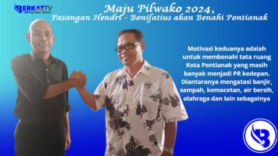 Pasangan Hendri Suzani Idris dan Bonifatius Benny telah mendeklarasikan dirinya untuk maju di Pilwako Pontianak tahun 2024 sebagai calon wali kota dan wakil wali kota Pontianak.