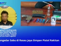 Pengedar Sabu di Rasau Jaya Simpan Pistol Rakitan