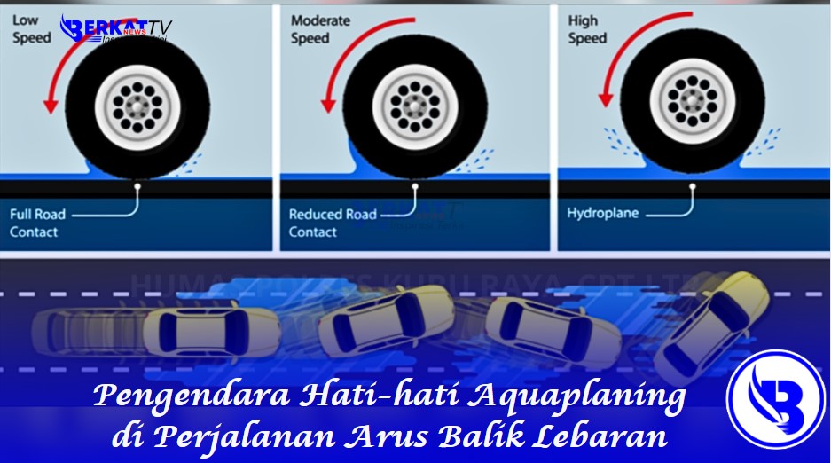 Pengendara motor diingatkan untuk hati-hati Aquaplaning di musim cuaca ekstrem yang terjadi saat melakukan perjalanan arus balik lebaran