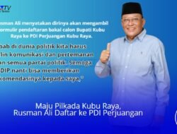 Rusman Ali Daftar Balon Bupati Kubu Raya ke PDIP