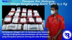 Pesanan Bos Malaysia, Warga Bengkayang Kurir Sabu 15,5 Kg