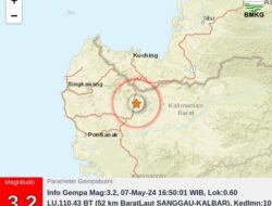 Sanggau Diguncang Gempa Bumi Mag 3.2