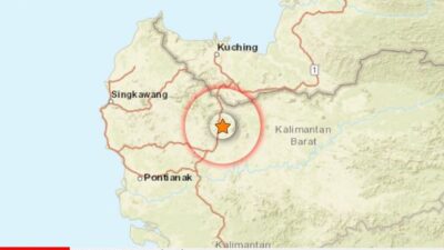 Kabupaten Sanggau tiba-tiba diguncang gempa bumi, Selasa (7/5) sekitar pukul 16.50 wib tadi sore. Hasil analisis BMKG menunjukkan gempa bumi ini memiliki parameter update dengan magnitudo 3.2 Episenter terletak pada koordinat 0,60° LU ; 110,43° BT, atau tepatnya berlokasi di darat pada jarak 52 Km Barat Laut Sanggau pada kedalaman 10 km.