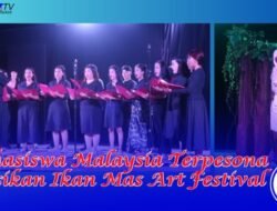 Mahasiswa Malaysia Terpesona Saksikan Ikan Mas Art Festival