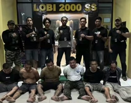 Enam orang Komplotan curas di Singkawang berhasil dibekuk Tim Penjinak Monyet Sat Reskrim Polres Singkawang. Foto: uck