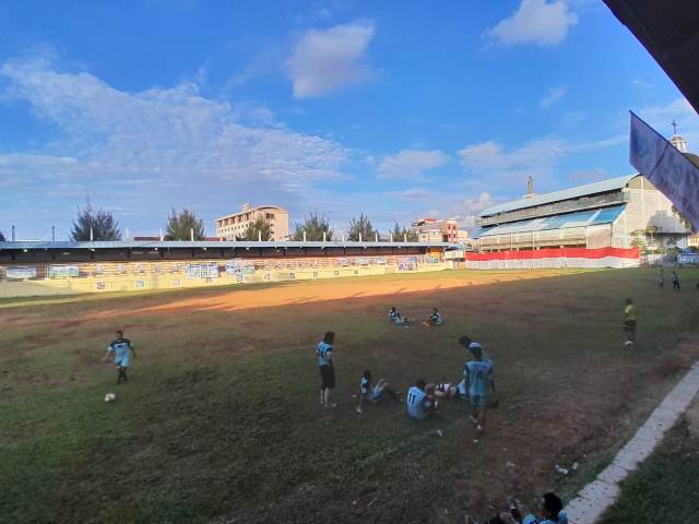 Lapangan sepak bola bersejarah, Keboen Sajoek PSP akan segera direnovasi yang ditangani oleh Dinas PUPR Pontianak pada bulan Juli mendatang. Foto: egi