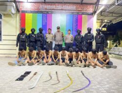 11 Remaja Hendak Tawuran Bawa Celurit dan Pedang
