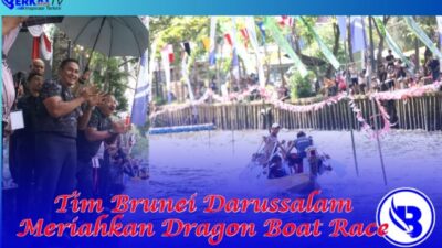 Tim Brunei Darusslam Meriahkan Dragon Boat di Parit Sui Jawi
