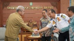 Pj Gubernur Kalimantan Barat, Harisson saat menerima pengurus ORGANDA Kalbar, Selasa (2/7) dalam rangka Musda IX DPD ORGANDA Kalbar. Foto: rob