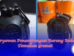 Karyawan Penampungan Barang Bekas Temukan Granat