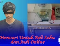 Mencuri Untuk Beli Sabu dan Judi Online
