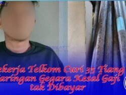 Pekerja Telkom Curi 35 Tiang Jaringan Gegara Kesal Gaji tak Dibayar