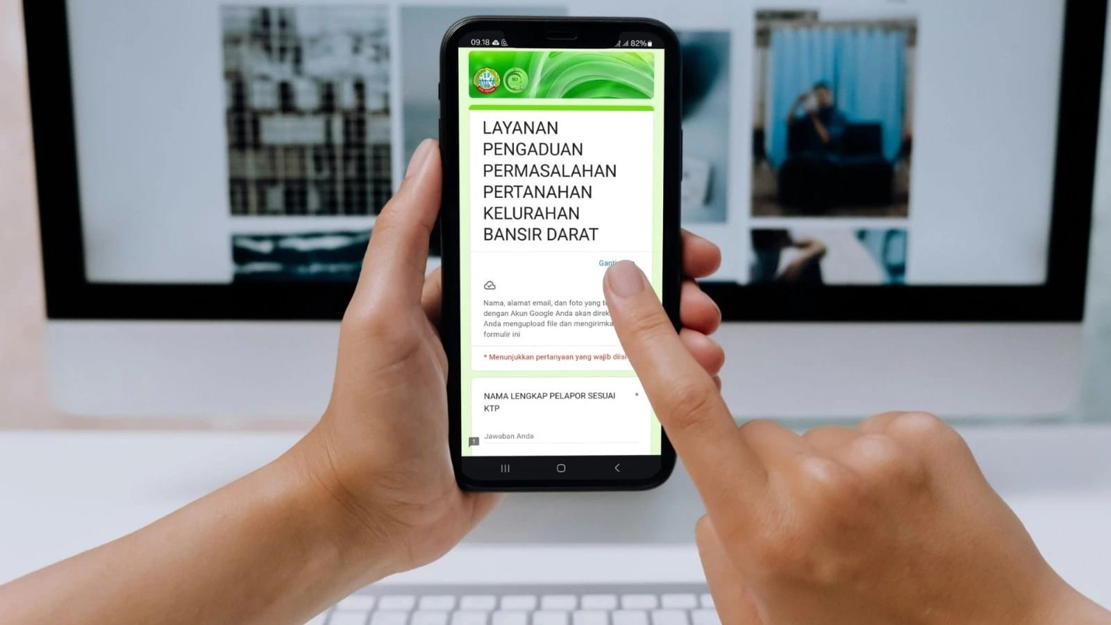 Masyarakat di Kelurahan Bansir Darat yang ingin mengadukan permasalahan pertanahan sudah bisa dilakukan lewat layanan pengaduan digital, tidak lagi perlu capek-capek datang ke kantor kelurahan