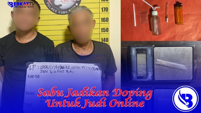 Warga di Desa Kuala Dua Kecamatan Sui Raya berinisial SR dan MR ditangkap lantaran terlibat dalam tindak pidana narkoba pada Minggu (30/6). Ternyata keduanya mengonsumsi sabu sebagai bahan doping bermain judi online.
