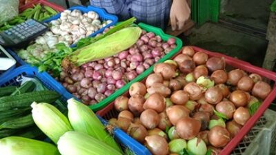 Memasuki musim kemarau, harga sayur mayur di pasar tradisional yang ada di Sanggau mengalami kenaikan.