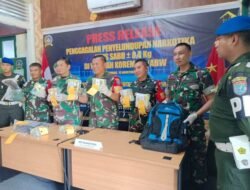 Penyelundup Lirik Sektor Timur, Satgas Pamtas Gagalkan 8,4 Kg Sabu