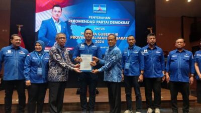 Partai Demokrat menyatakan mengusung pasangan Sutarmidji - Didi Haryono di Pilgub Kalbar 2024. Kepastian itu disampaikan langsung Sekretaris DPD Partai Demokrat Kalbar Ir Usman kepada berkatnewsTV, Minggu (25/8) malam. Foto: ist/tmb