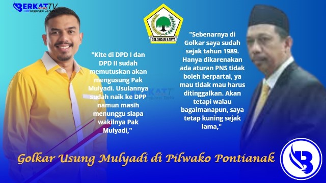 Partai Golkar bakal mengusung Mulyadi sebagai calon Wali kota Pontianak untuk maju bertarung di Pilwako Pontianak.