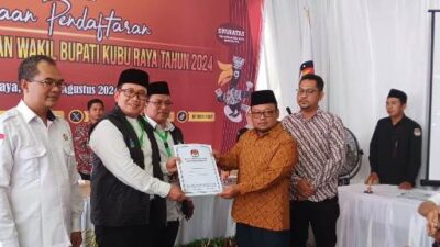 Daftar ke KPU, Pasangan Jikir Optimis Menangkan Pertarungan di Pilkada Kubu Raya