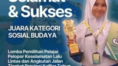 Pelajar MAN Singkawang Juara Pelajar Pelopor Keselamatan Lalu Lintas