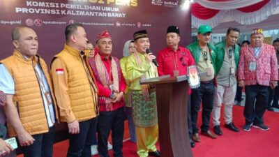 Koalisi NKRI Antarkan Ria Norsan – Krisantus Daftar ke KPU