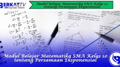 Modul Belajar Matematika SMA Kelas 10 tentang Persamaan Eksponensial