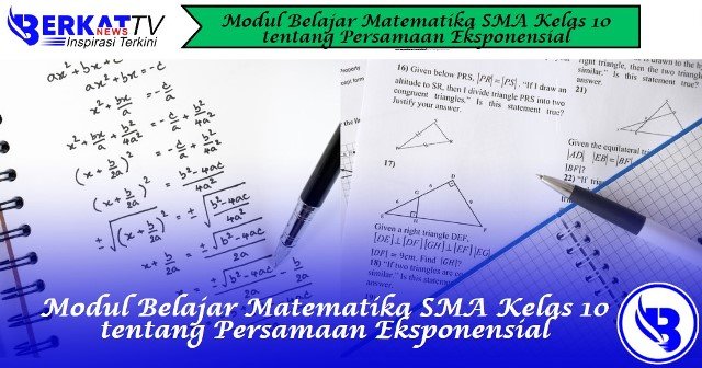 Modul Belajar Matematika SMA Kelas 10 tentang Persamaan Eksponensial