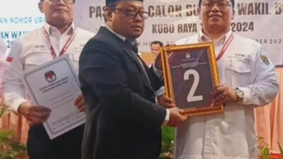 Kebagian di nomor urut 2, pasangan calon Bupati dan Wakil Bupati Kubu Raya Sujiwo - Sukiryanto mengartikannya sebagai energi penyemangat dalam bertarung di perhelatan Pilkada Kubu Raya pada November mendatang.