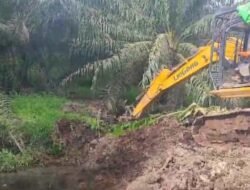 Kolam Penampungan Limbah Sawit PT Inchiko Jebol