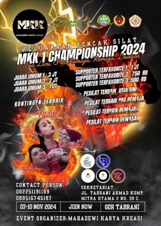 1000 Pesilat akan Berlaga di MKK Championship