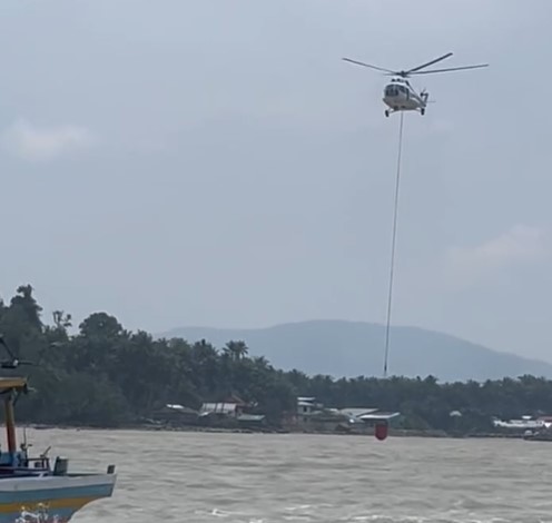 14 Juta Liter Air Padamkan Karhutla di Kalbar