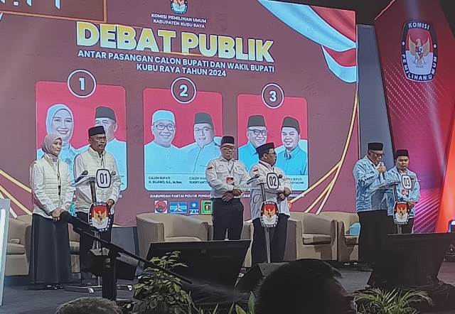 Tiga Calon Bupati Janjikan Kemajuan Kubu Raya