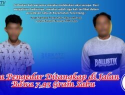 Dua Pengedar Ditangkap di Jalan Bawa 7,95 Gram Sabu