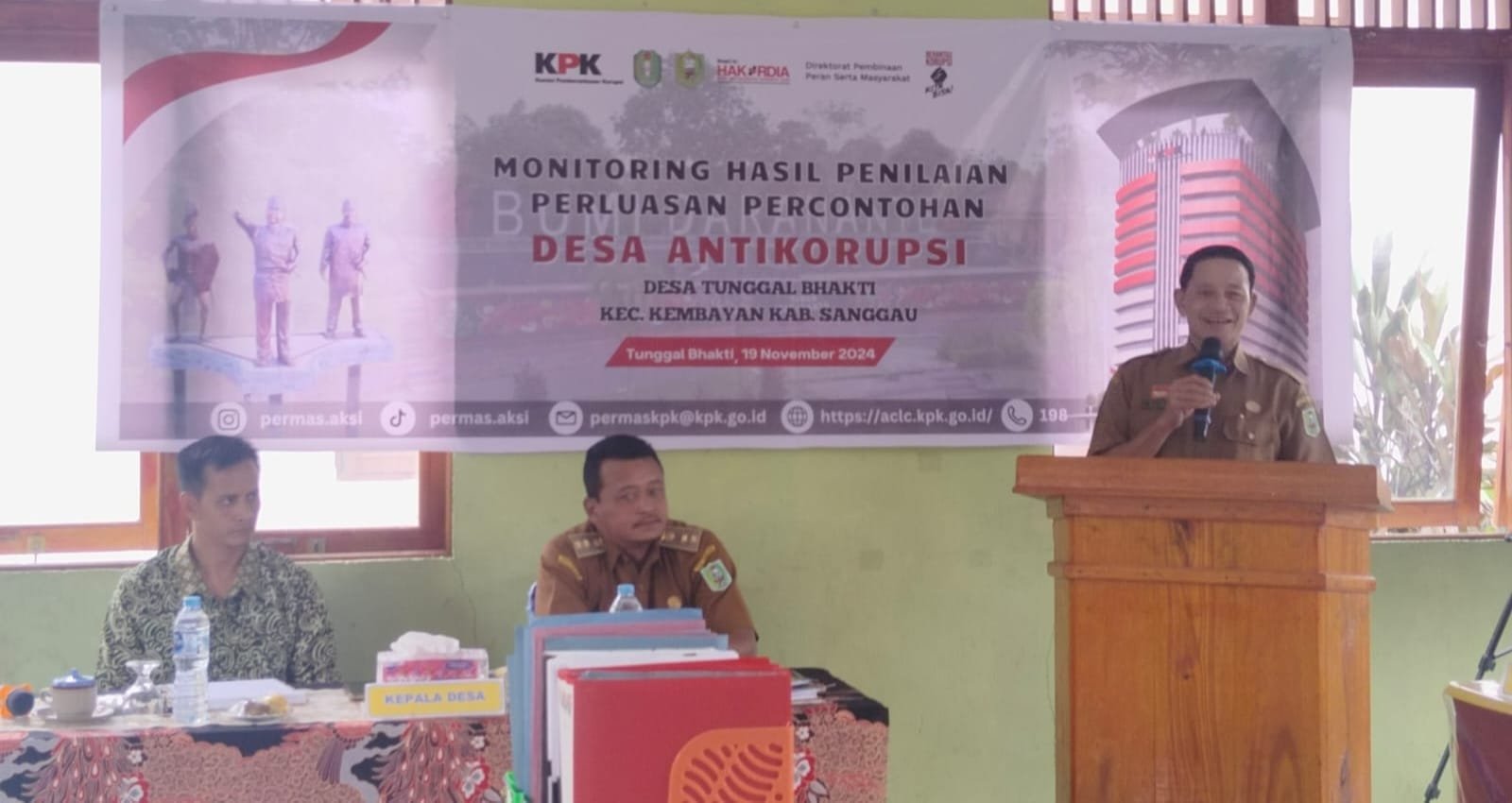 Tunggal Bhakti Dijadikan Desa Percontohan Antikorupsi