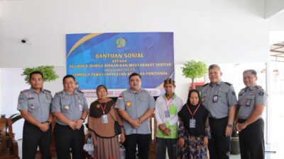 Keluarga Napi Kurang Mampu Dapat Bansos